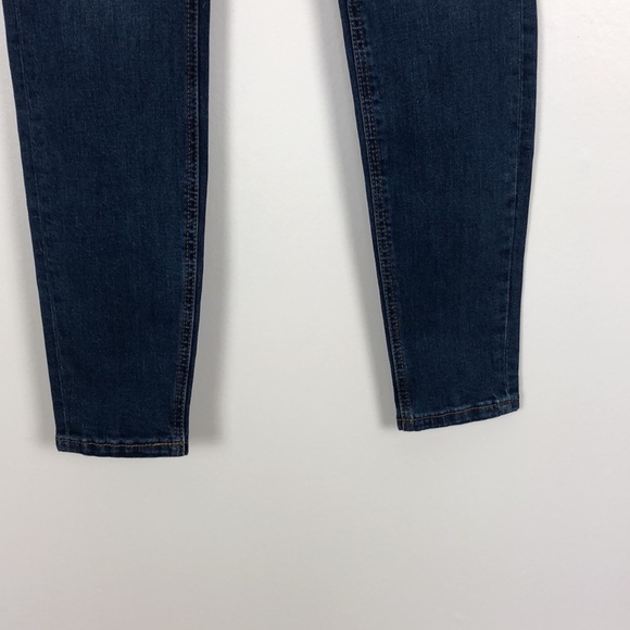 Dex High Rise Skinny Ankle cotton blend 5 pocket lace detail sides Size 27 - Picture 2 of 7